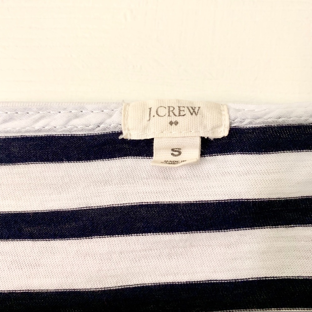J. Crew Factory Color Block Striped Tee Size Small - Picture 6 of 8